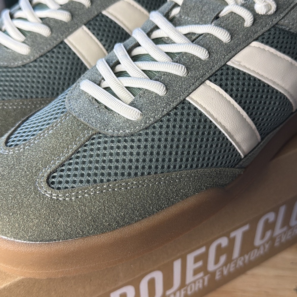 Project Cloud Shoes Sz 12 - 100% Genuine Leather Memory Foam Insole Mens Shoes - Picture 2 of 8